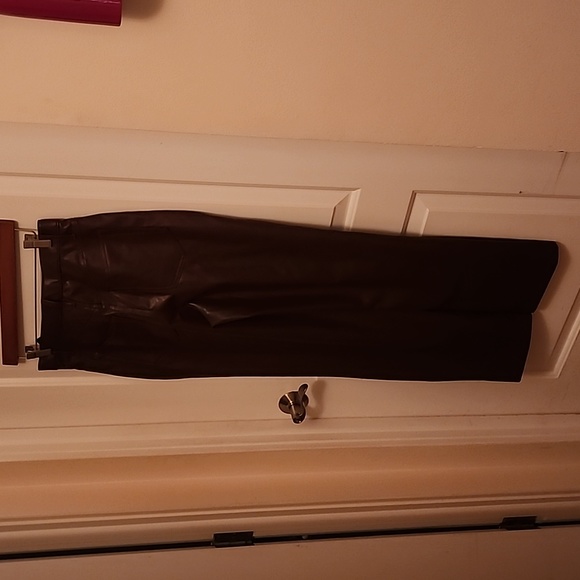 NWT A&F Faux Leather Jeans, Size 4/27, Brown - Picture 3 of 6